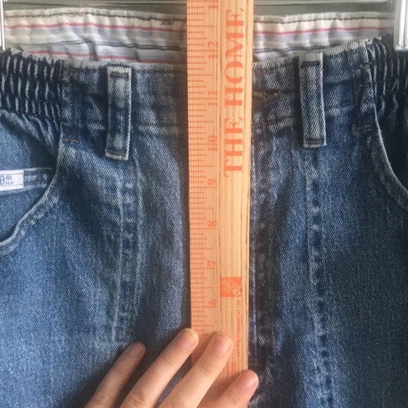 Vintage lee 90’s high rise elastic waist tapered mom jeans. Retro comfy size 8P - Picture 12 of 13